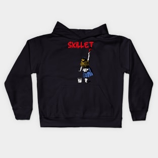 skillet red girl Kids Hoodie